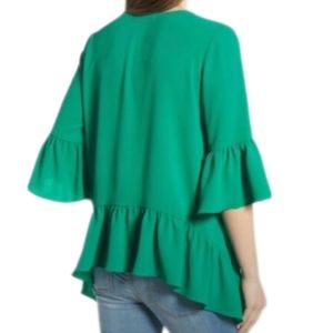 GIBSON 3/4 length bell sleeve blouse, Excellent preloved condition, sm